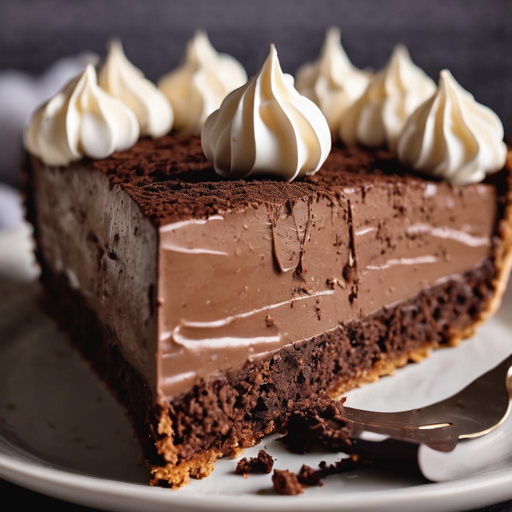 Vegan Chocolate Pie with Italian Meringue