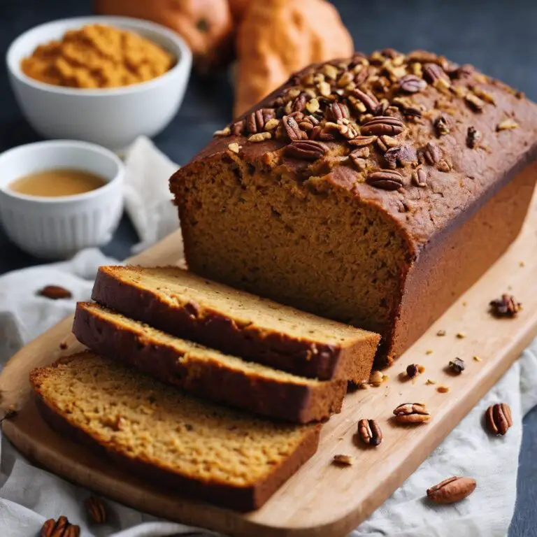 Luscious Vegan Sweet Potato Loaf with Pecans and Citrus Zest