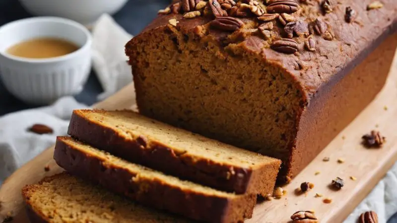 Luscious Vegan Sweet Potato Loaf with Pecans and Citrus Zest