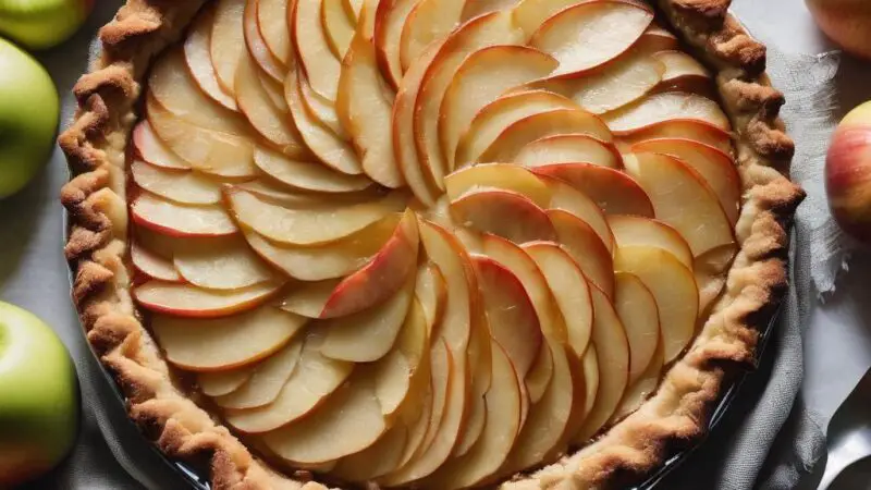 Vegan Apple Frangipane Tart Recipe