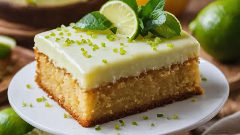 Tangy Vegan Lime Loaf Cake