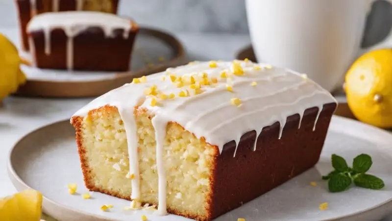 Vegan Lemon Yogurt Cake with Icing