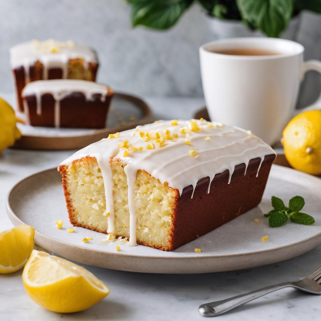 Vegan Lemon Yogurt Cake with Icing