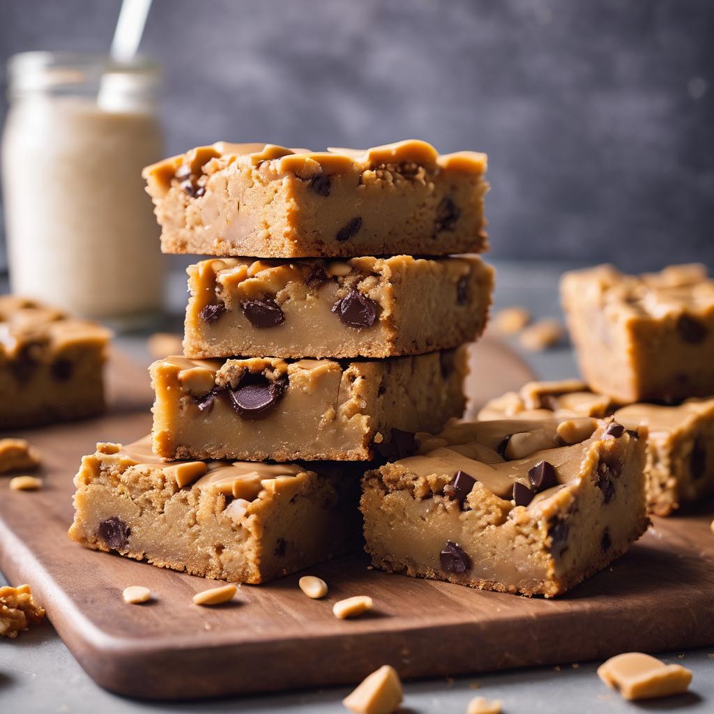 Salted Peanut Butter Chocolate Chip Vegan Blondies