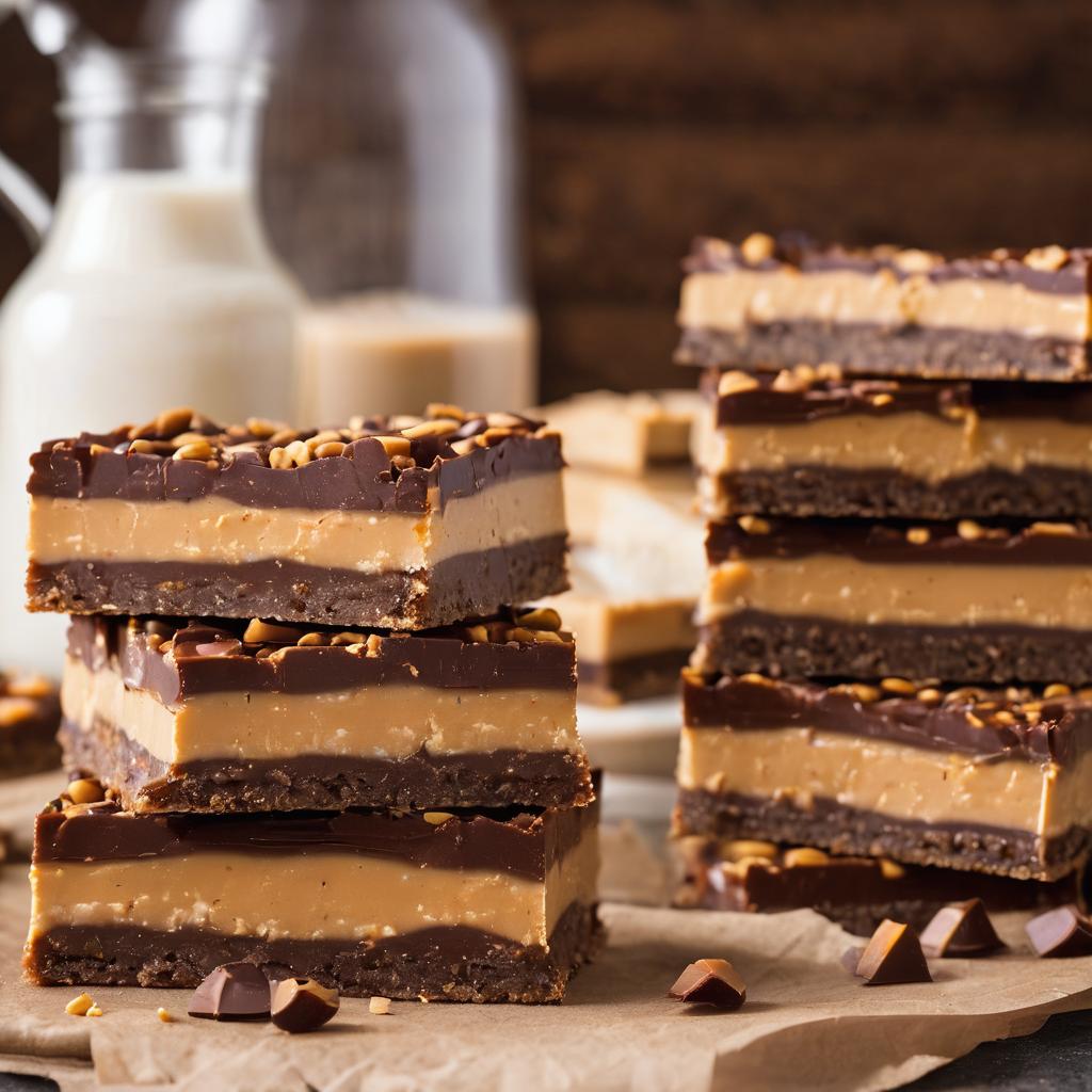 Decadent Vegan Peanut Butter Caramel Shortbread Bars