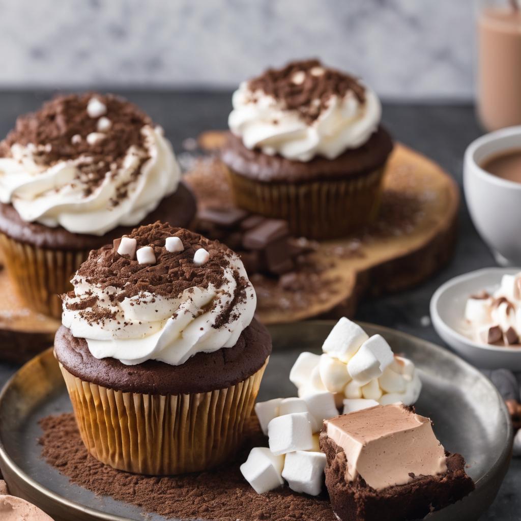 Decadent Cocoa-Marshmallow Cupcakes: A Heavenly Chocolate Treat with a Marshmallow Surprise