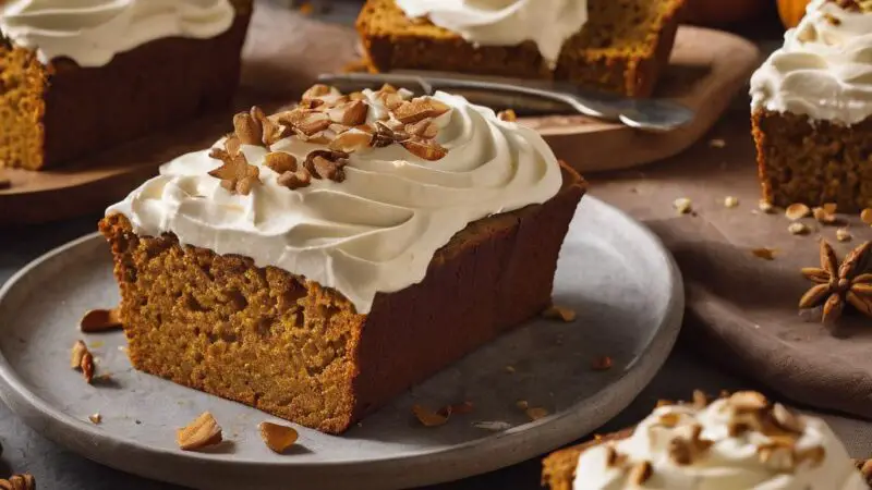 Delightful Gluten-Free Pumpkin Bread with Luscious Maple Cream Cheese Frosting