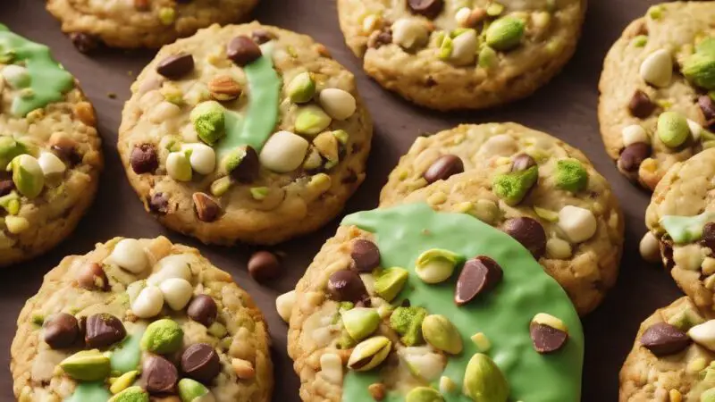 Nutty Pistachio & Chocolate Delight Cookies: