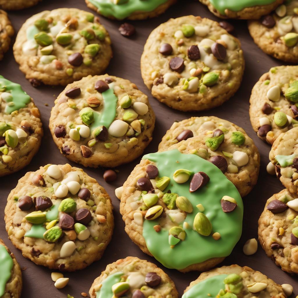 Nutty Pistachio & Chocolate Delight Cookies: