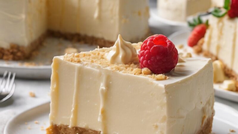 Velvety No-Bake White Chocolate Cheesecake