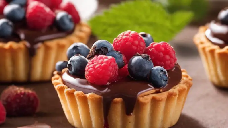 Mini Chocolate Raspberry Tartlets