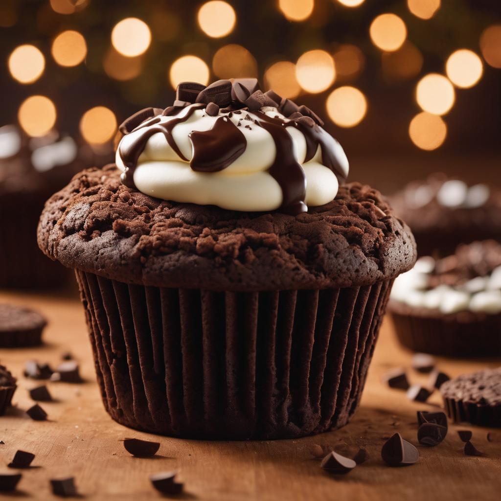 Giant Oreo-Infused Chocolate Muffins