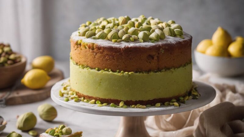 Pistachio, Lemon & Cardamom Cake: A Whimsical Winter-to-Spring Delight