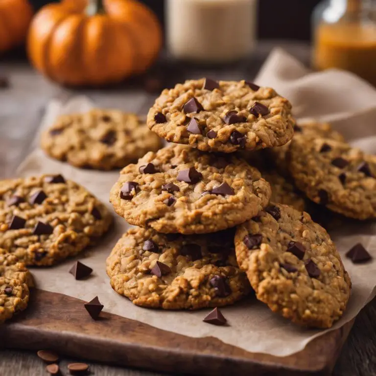 Pumpkin Oatmeal Chocolate Chip Cookies
