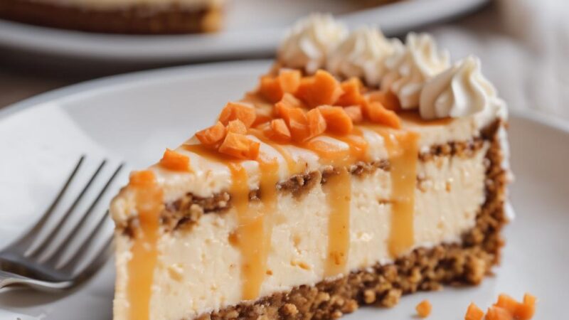 Vegan Carrot Cake Cheesecake Recipe