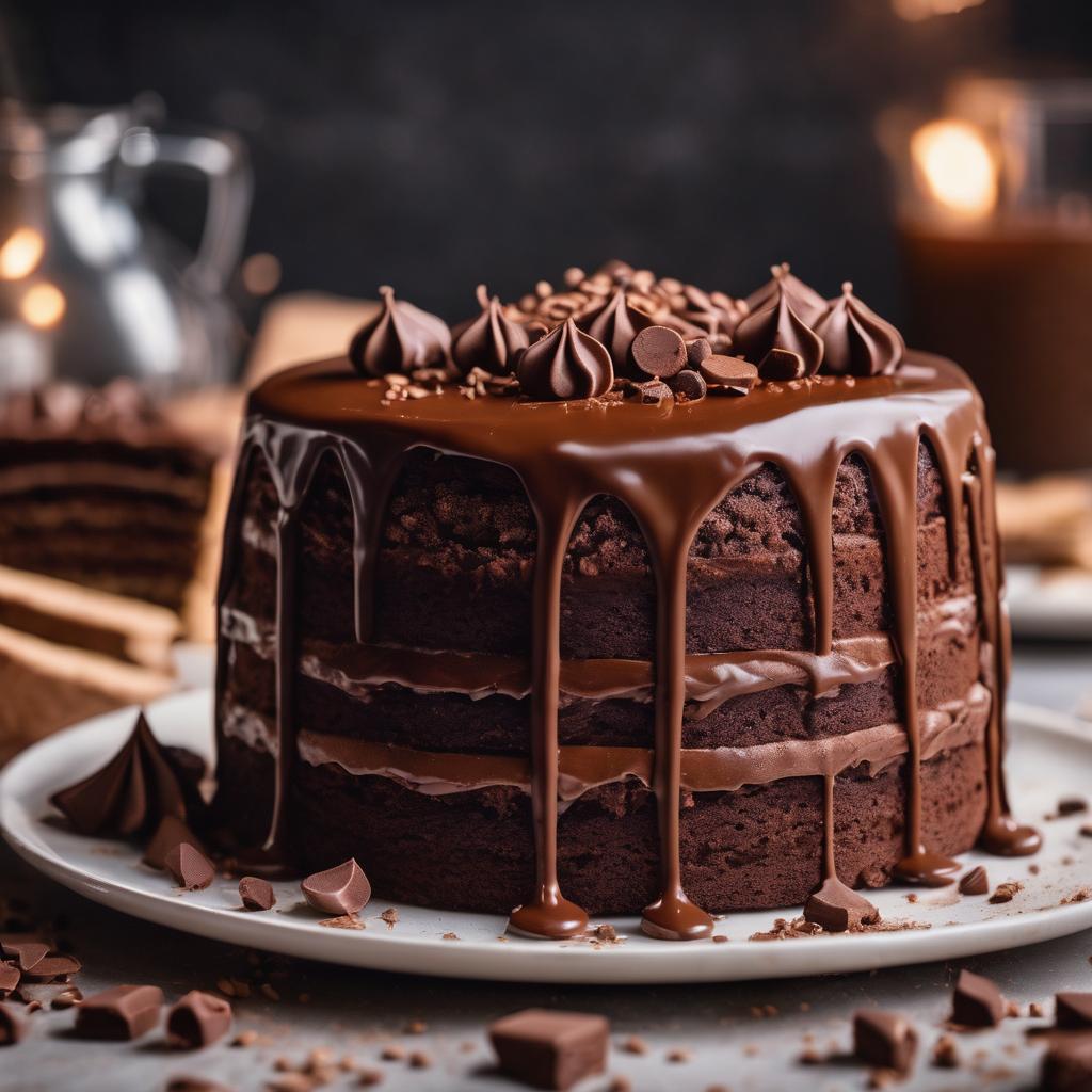 Vegan Mocha Cake with Mocha Ganache