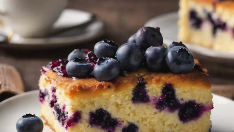 Irresistible Quick-Prep Blueberry Cake 💜