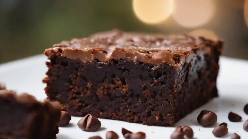 Brownie Pie with Flaky Crust