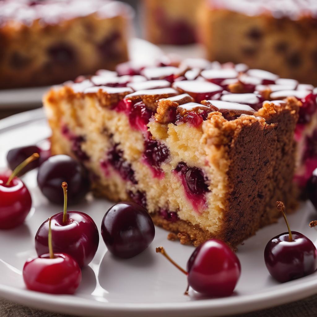 Cherry Crumble Cake Recipe