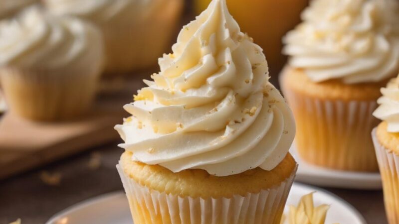 Classic Vanilla Cupcakes with Buttercream Frosting