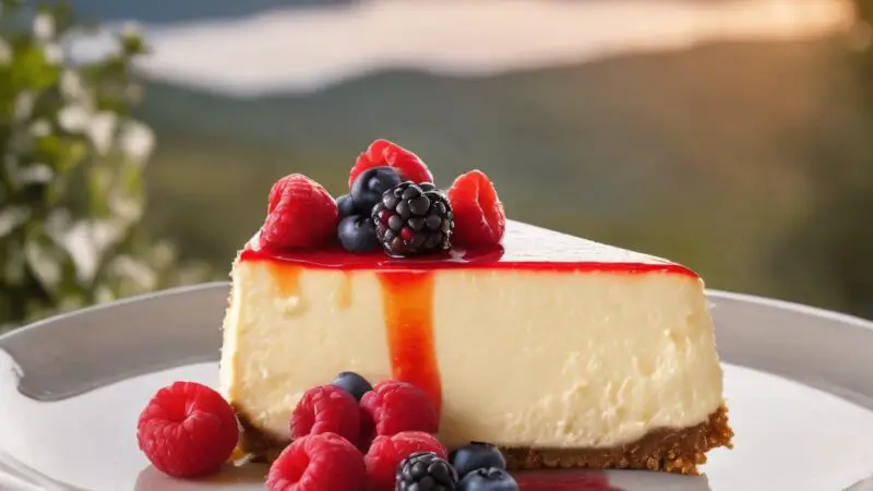 Simple Elegance Cheesecake with Optional Graham Crust