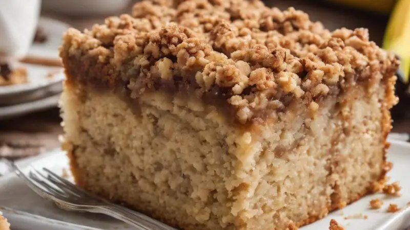 Banana Bliss Cake with Cinnamon Crumble