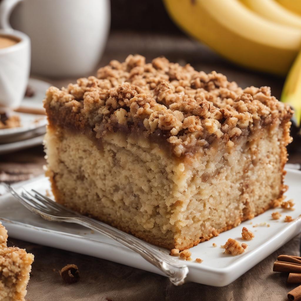 Banana Bliss Cake with Cinnamon Crumble