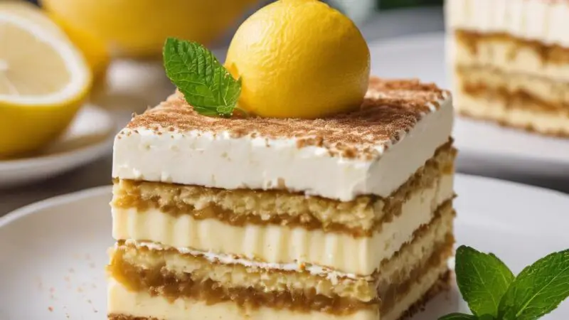 Creamy Lemon Tiramisu with Homemade Curd