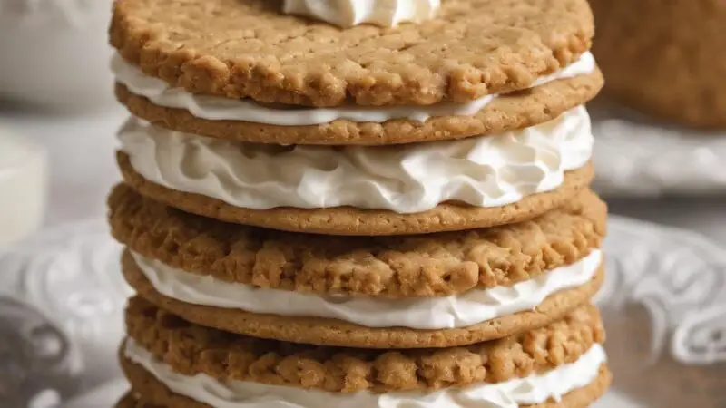 Graham Cracker Delight Cookies with Cream Cheese Crown