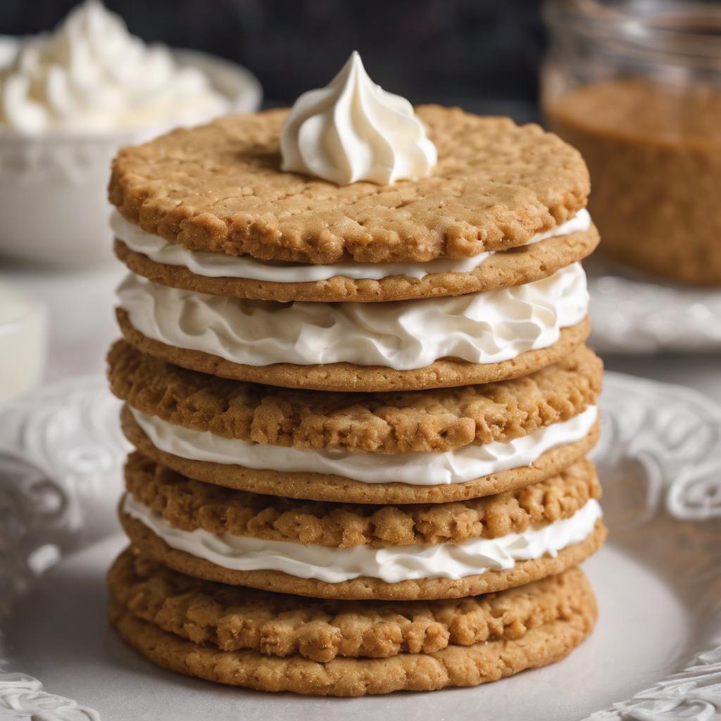 Graham Cracker Delight Cookies with Cream Cheese Crown