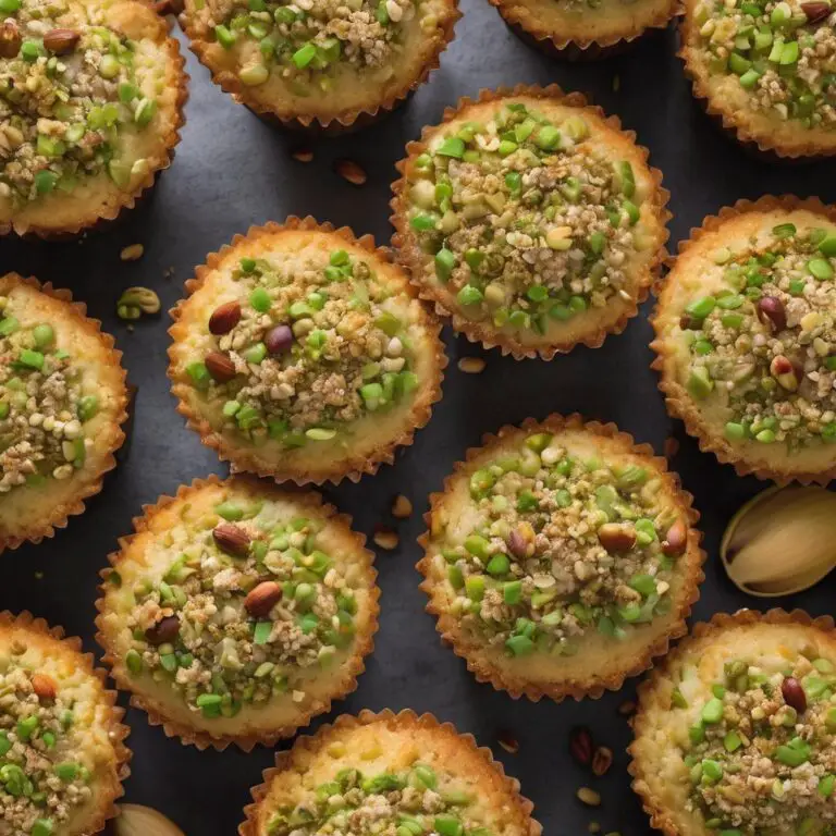 Pistachio Perfection Muffins with Crumble Topping
