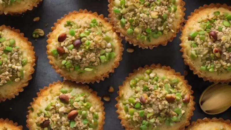 Pistachio Perfection Muffins with Crumble Topping