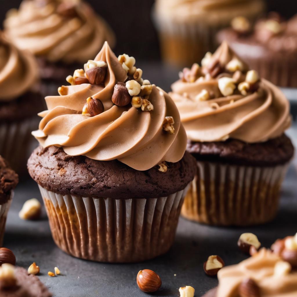 Velvety Nutella Buttercream Cupcakes