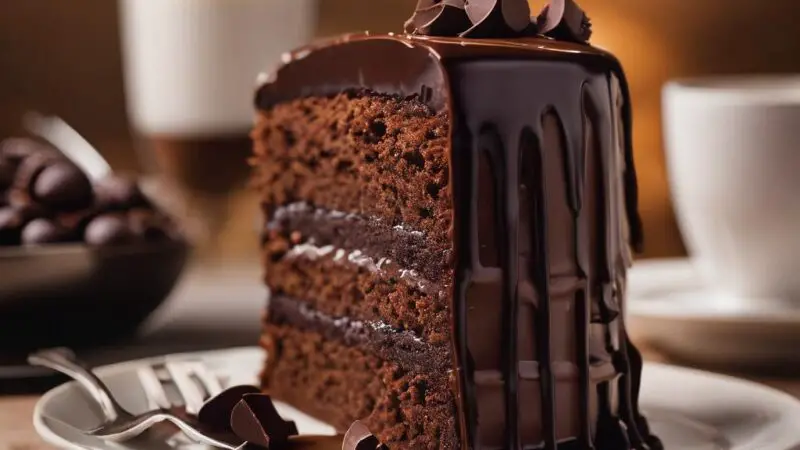 Decadent Fudgy Chocolate Cake with Silky Ganache