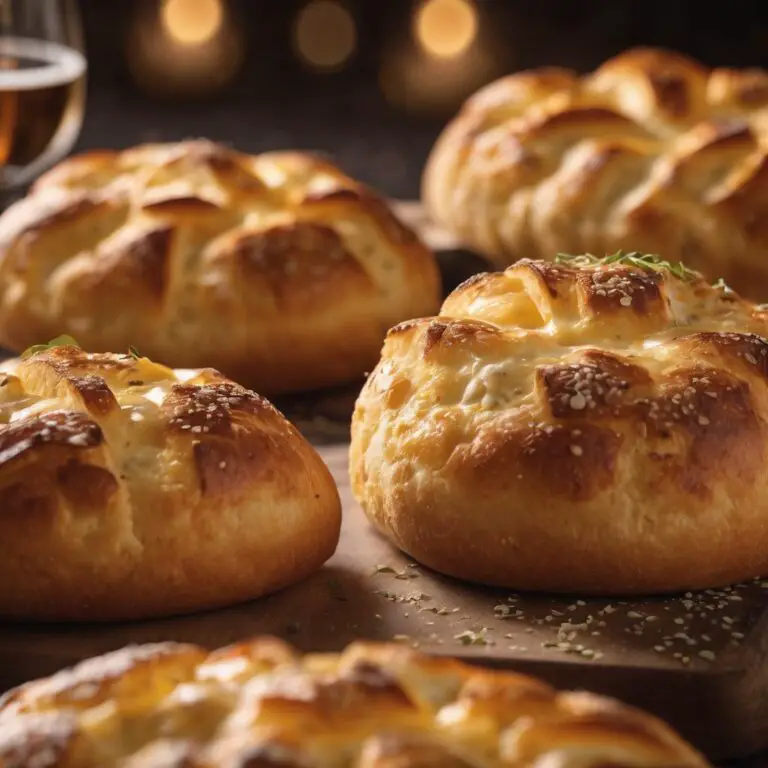 Homemade Cheesy Garlic Bread Rolls