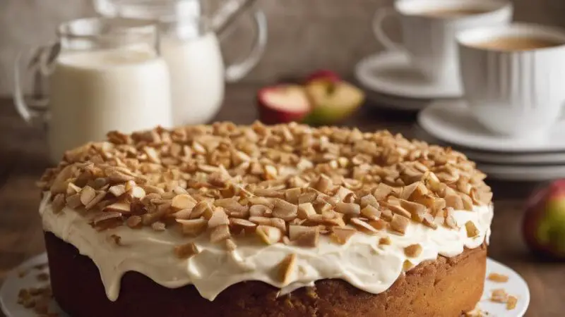 Golden Autumn Apple Spice Cake