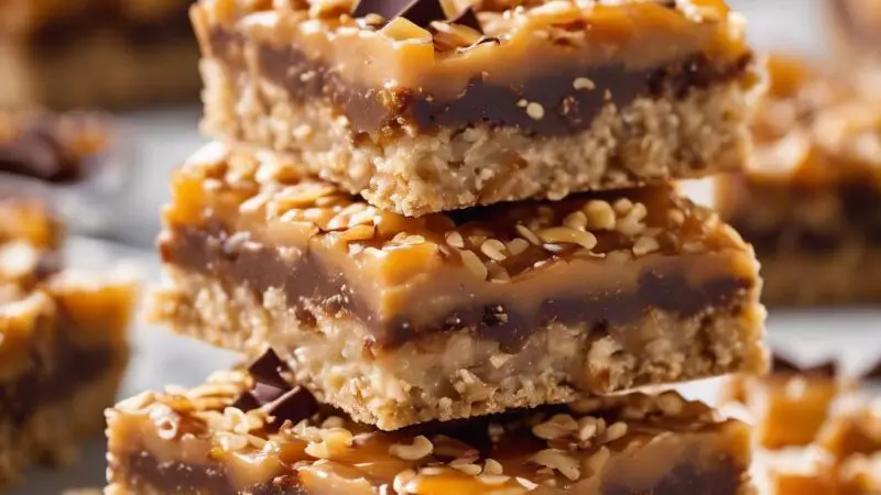 Salted Caramel Toffee Chocolate Chip Bars