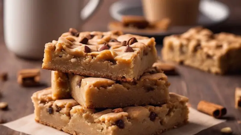 Soft Cinnamon Bliss Bars with a Chai-Spiced Crust