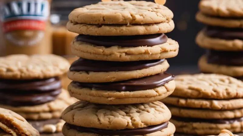 Decadent Peanut Butter Ganache Cookie Sandwiches