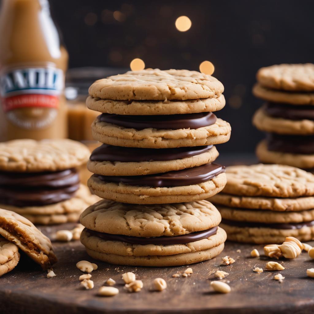 Decadent Peanut Butter Ganache Cookie Sandwiches