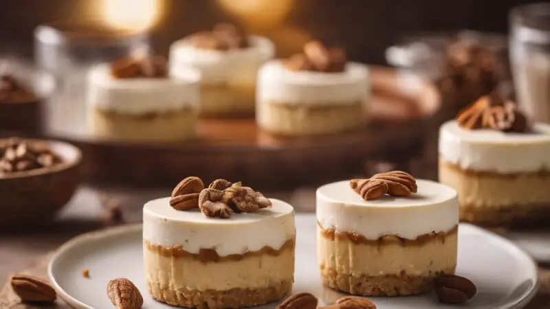 No-Bake Chai Vanilla Mini Cheesecakes