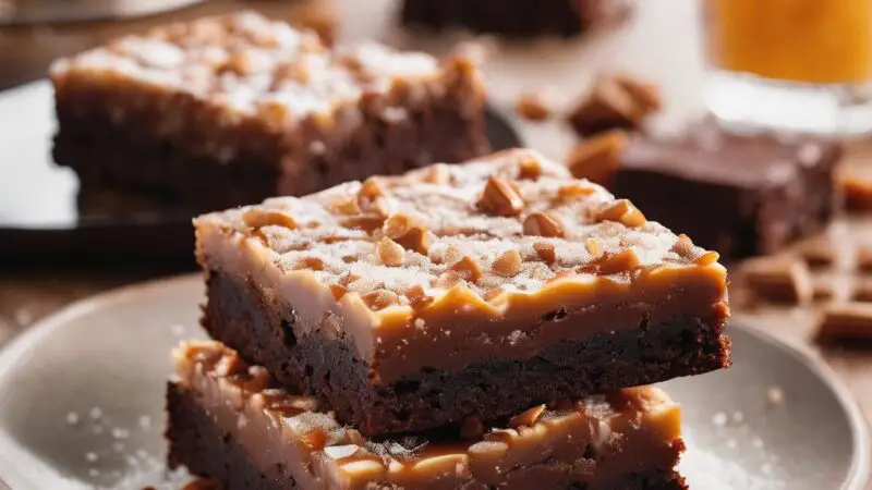 Sea Salt & Caramel Fudgy Brownies