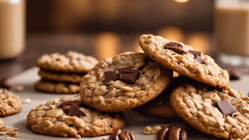 Chewy Brown Butter Oatmeal Espresso Cookies