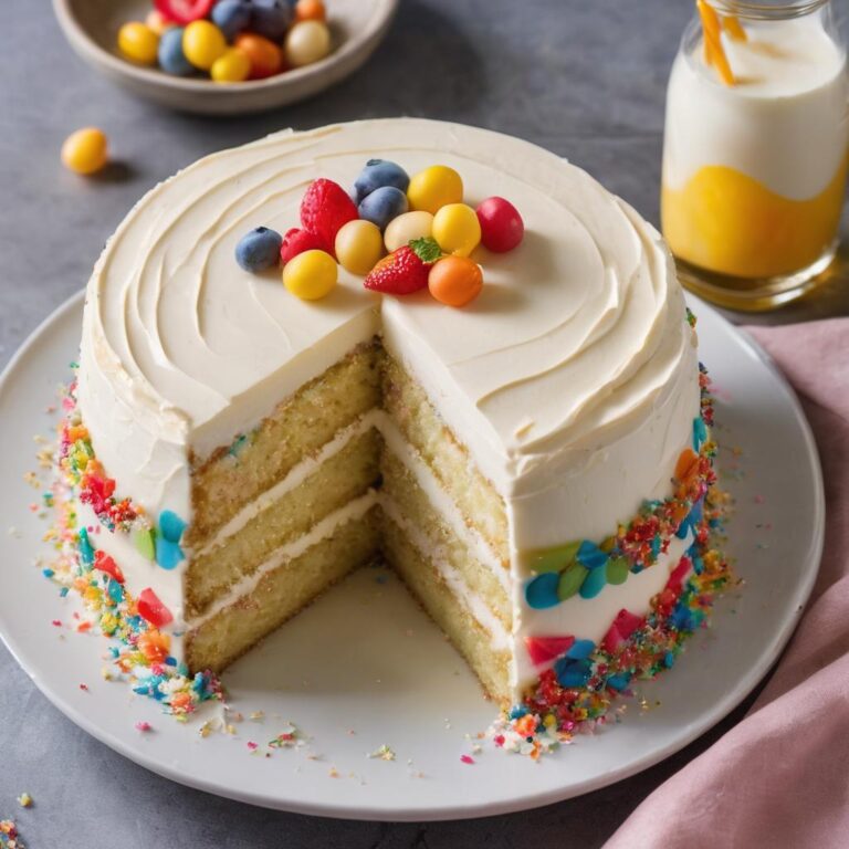 Vanilla Cake with Vanilla Frosting
