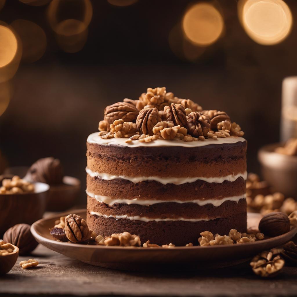 Whispered Walnut Whisper Cake