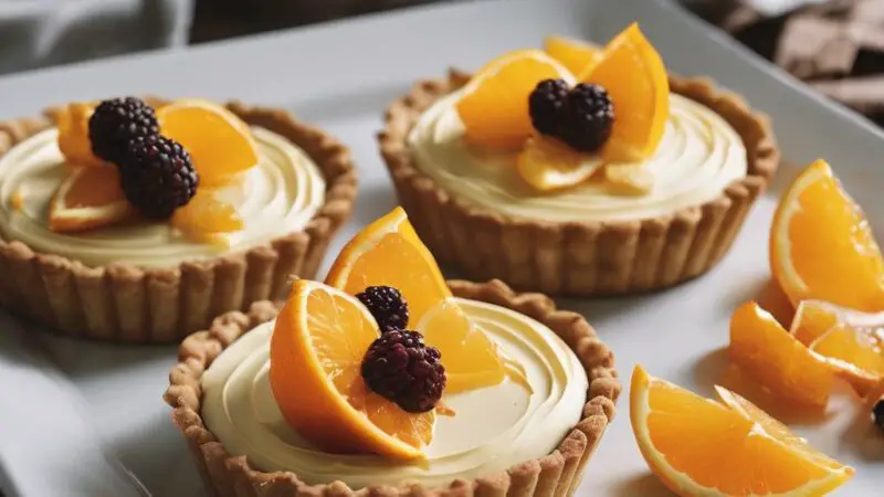 Sweetheart Orange Chocolate Tartelettes