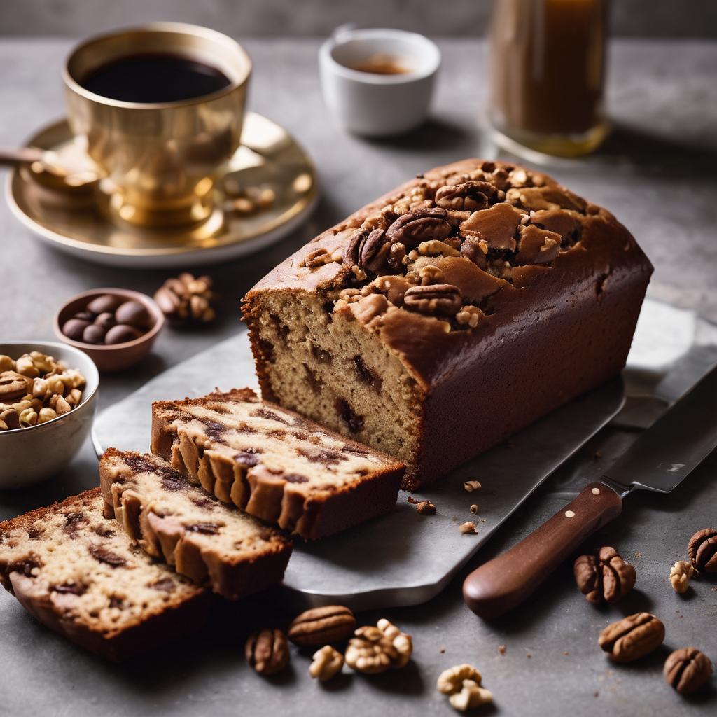 Aromatic Coffee and Walnut Loaf Cake