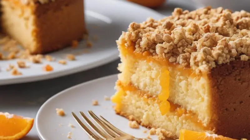 Tangy Tangerine Crumble Cake