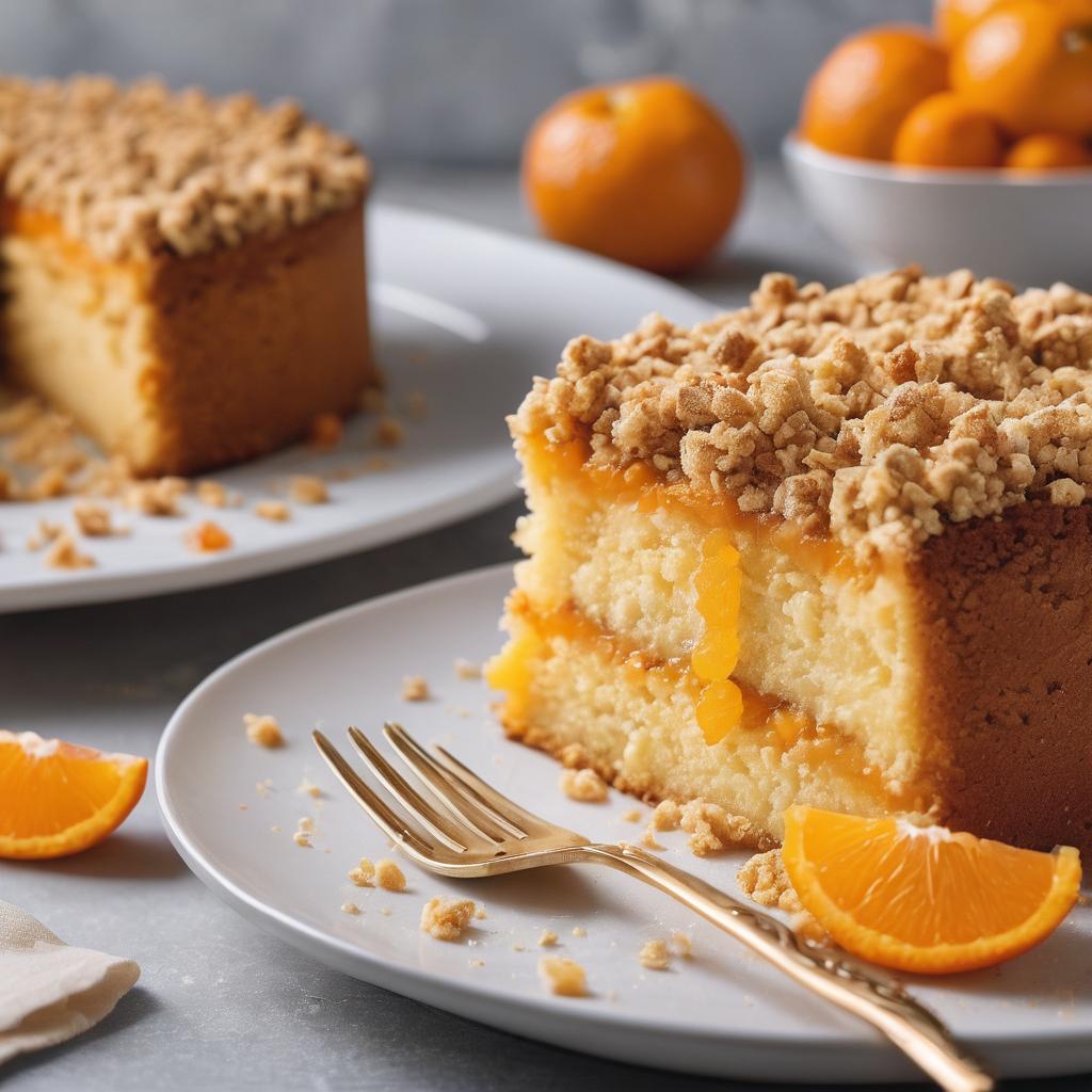 Tangy Tangerine Crumble Cake