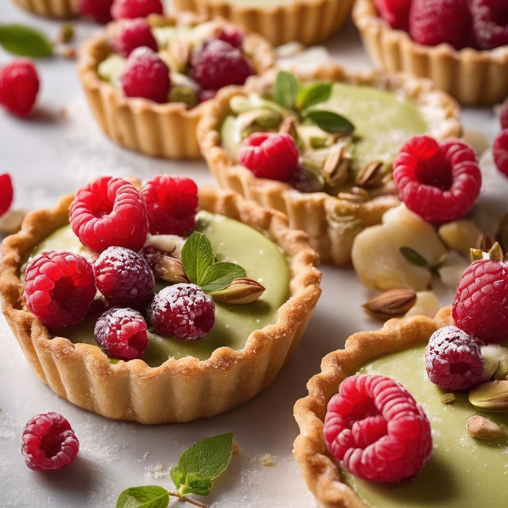 Raspberry-Pistachio Tartelettes